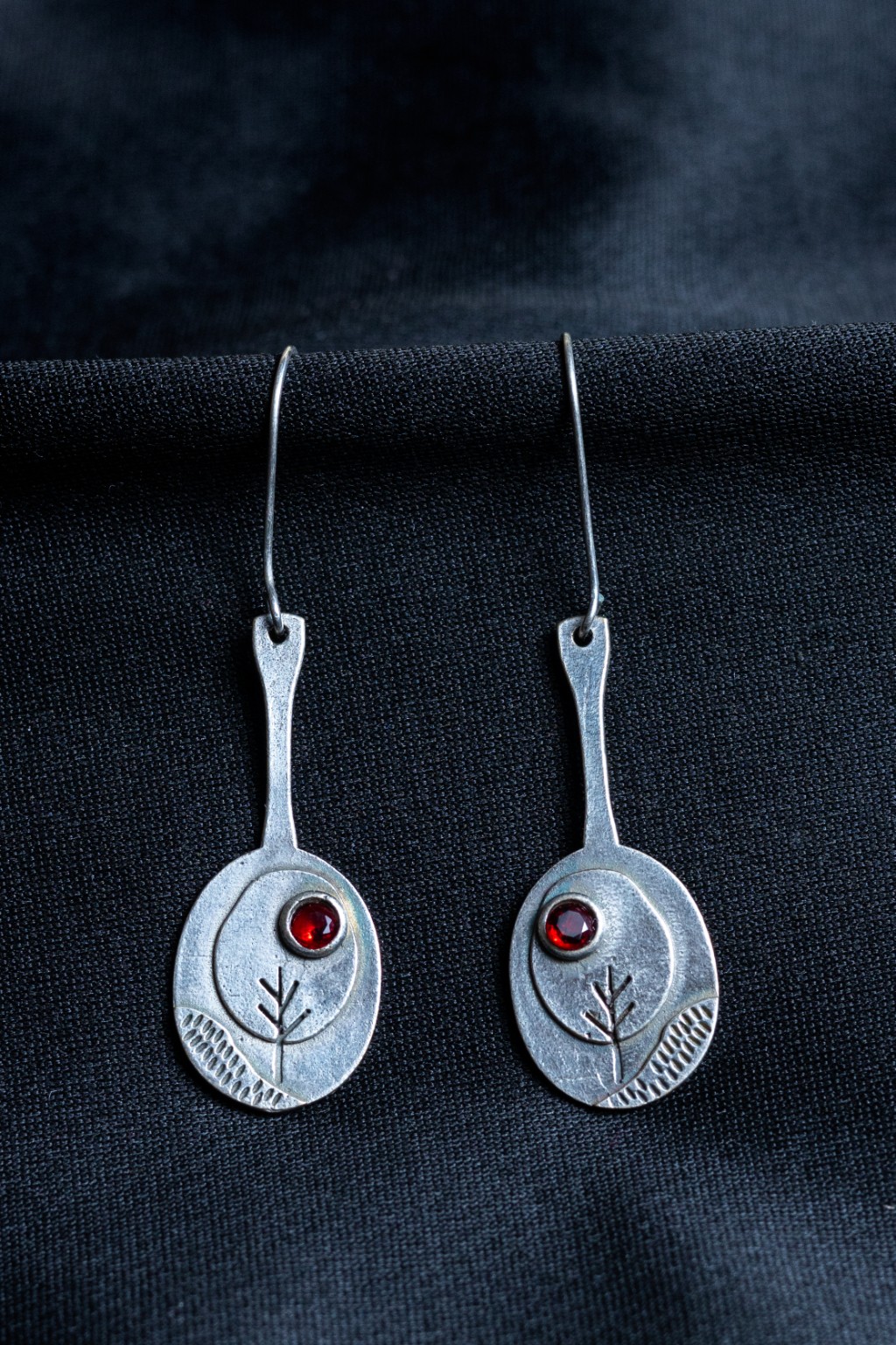 Leaf Stone Artisan Earrings