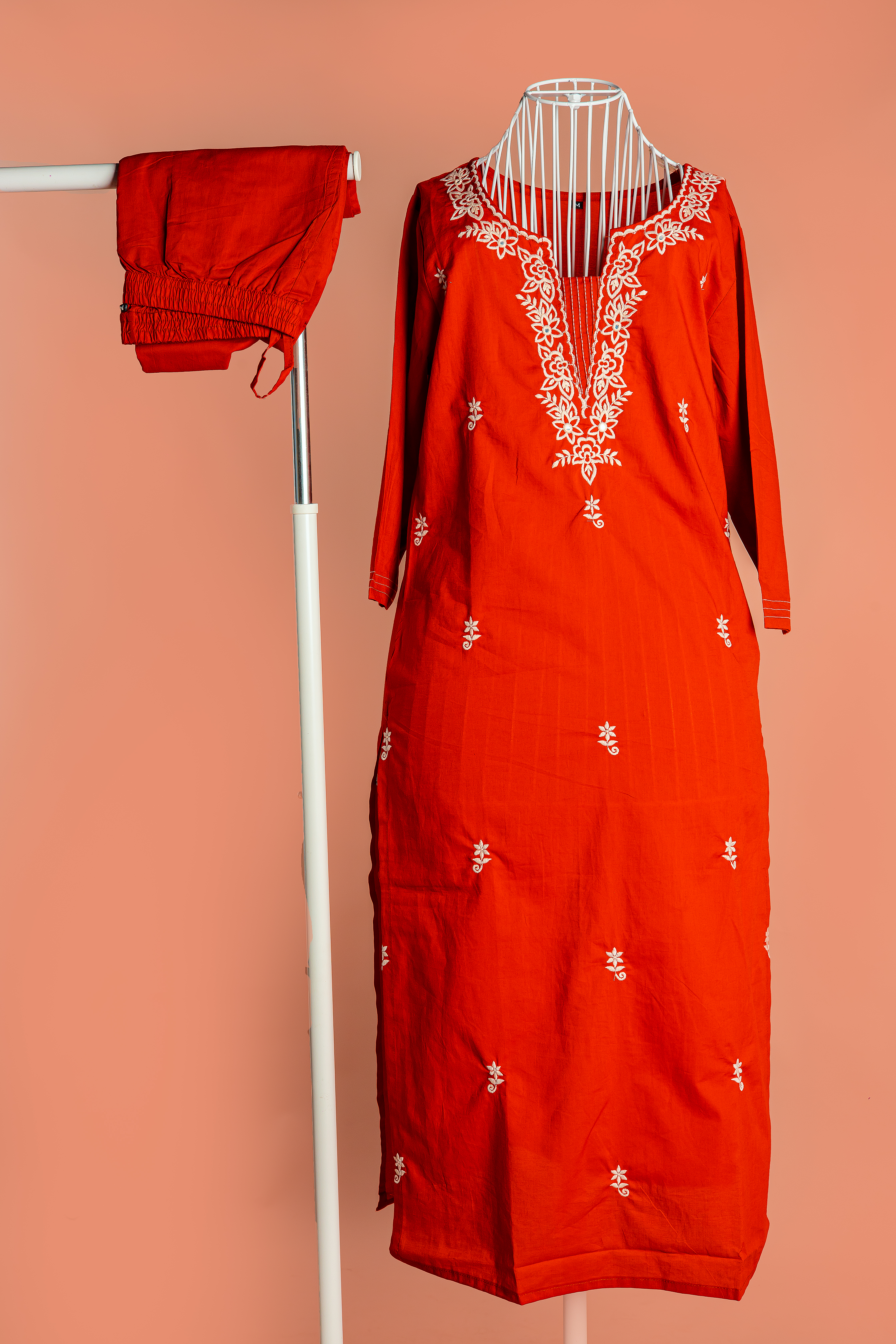 Floral Embroidered Kurta Set